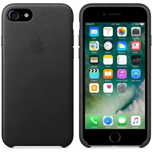 APPLE Custodia in pelle per iPhone 8 / 7 - Nero APPLE Custodia in pelle per iPhone 8 / 7 - Nero